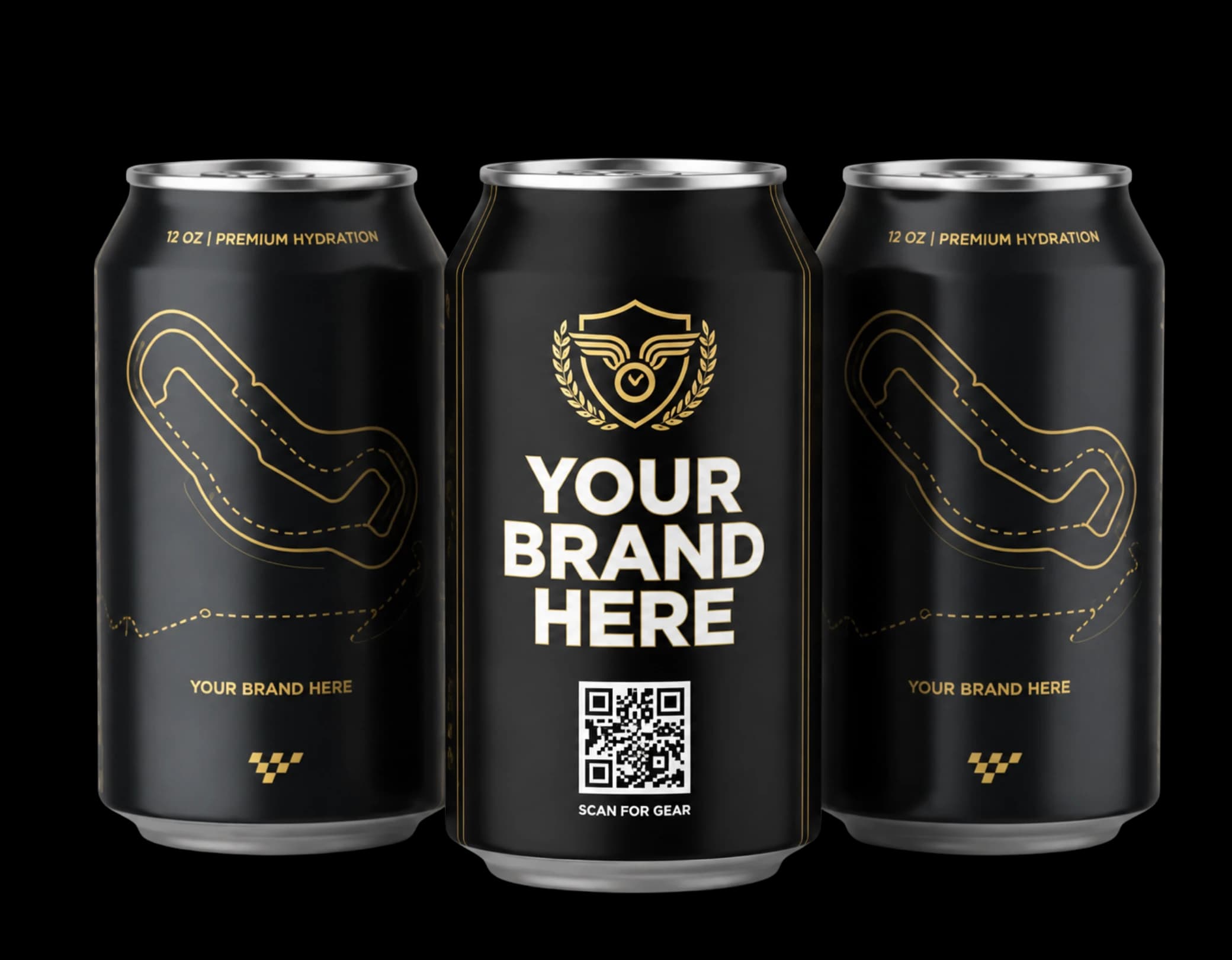We Can It branded water can and digital Pro Pilot experience for race tracks