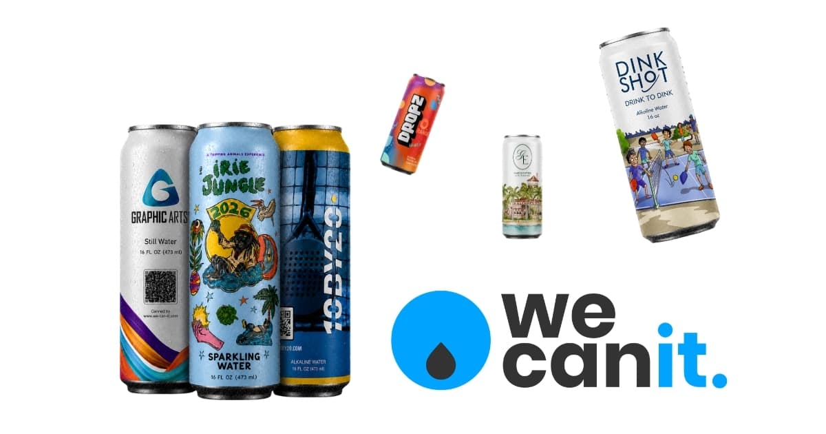Custom Water Cans in Florida — Personalized Canned Water Solutions for Your Brand