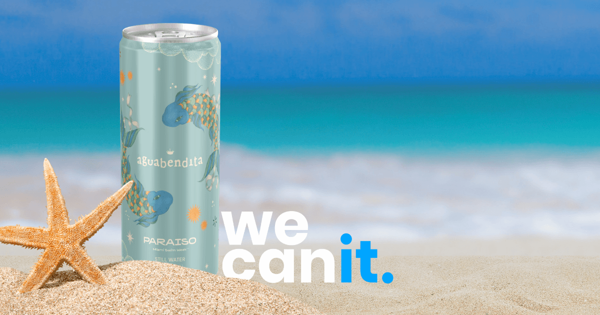 Private Label Canned Water Hits the Runway: We Can It at Miami Swim Week 2026 with Agua Bendita