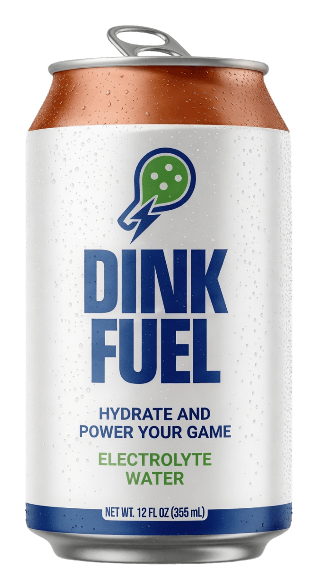 Dink Fuel electrolyte custom branded water can